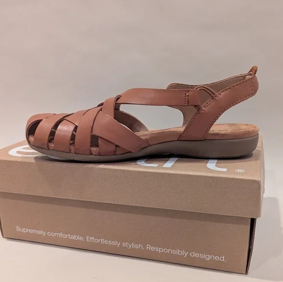 Earth Brown Leather Sandals - Picture 10 of 12